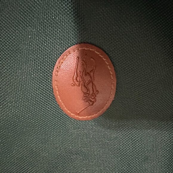 Polo Ralph Lauren Fragrances Green Brown Duffel Travel Bag Luggage Canvas - Picture 3 of 5